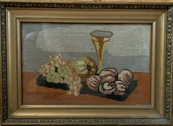 Old antique tapestry picture / still life