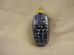 Retro style glass Christmas tree decoration - mobile phone!