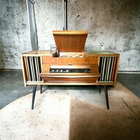 Retro, loft design radio music cabinet, sideboard