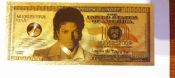 Michael Jackson - gold-plated, plastic fantasy $1,000,000