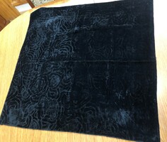Black old velvet scarf