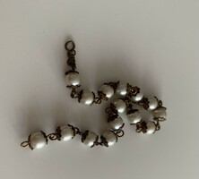 Fine antique pearl bracelet bracelet without clasp part with mother-of-pearl luster