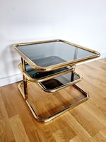 Rare mid-century modern square glass table