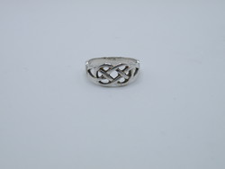 Uk0183 Celtic Knot Pattern Sterling Silver 925 Ring Size 51