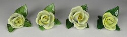 1Q453 Régi sérült Herendi porcelán rózsa 4 darab