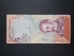 Venezuela 5 Bolivares 2018 Unc