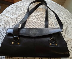 Beautiful giorgio ferra - leather shoulder bag handbag reticule