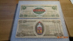 Sierra Tequila 2 db  , reklám pénz
