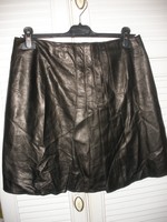 Leather skirt, layered