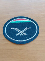 Mh beret cap badge sew-on anti-aircraft gunner #