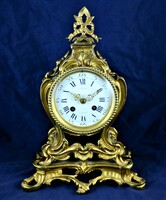 Wonderful bronze mantel clock, French, 19th century!!!