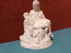 Michelangelo pieta, Mary and Jesus, religious object, alabaster statue