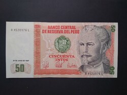 Peru 50 Intis 1987 Unc