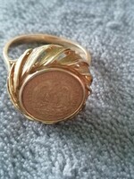 Coin gold ring