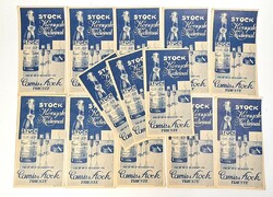 Stock medical cognac - antique counting slip / counting slips /50/