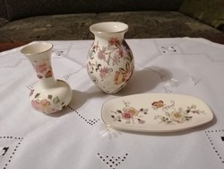 Zsolnay porcelain vases, offering