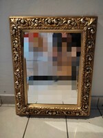 Large mirror with antique Florentine frame