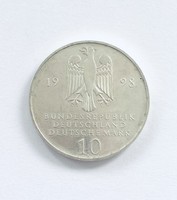 10 Márka NSZK jubileumi ag ezüst 10 DM német Németország 1998A