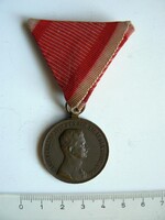 Arc. Károly, bronze medal of valor, excellent maintenance (unc.), original award