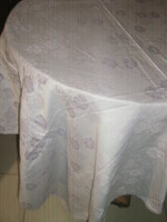 Wonderful pale lilac floral damask tablecloth