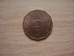 Tanzania 5 cents 1966 oz