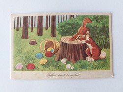 Old postcard Easter 1957