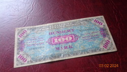 100 Mark  1944 . II. vh végén Szövetségi katonai valuta . német átmeneti pénz
