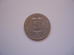 West African States 50 cfa francs 1982 aunc