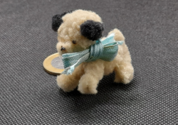 Vintage macaw jerezian wool wire mini dog