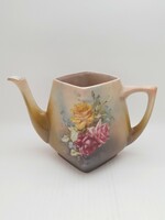 Antique earthenware teapot without lid