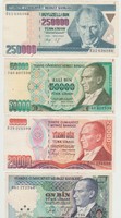 Turkish lira 10-20-50-250 thousand