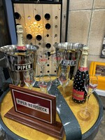 9 darabos PIPER Party Szett - 2 jégveder, 6 pezsgőspohár, 1 reklámtábla - Piper-Heidsieck Champagne