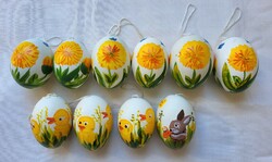 Kézzel festett húsvéti tojás dekoráció kellék tojásfa dísz