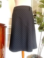 Esprit size 38 black skirt, diplomat striped, business, office