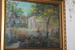 Antique signed painting 810