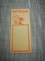 Vitello számolócédula
