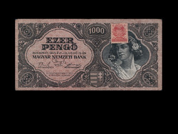 1000 Pengő - 1945 - inflation series! - With a Dézma stamp - read!