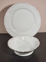 Tk thuny czechoslovakia between 1918-1945 a large white large serving plate or cake plate & pörish plate