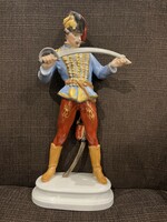 Herend military hussar 40cm for sale!