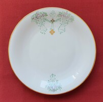 Tirschenreuth Bavarian German porcelain small plate cake plate with flower pattern hand painted