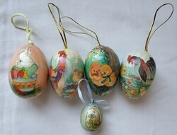 Easter paper-coated papier-mâché egg