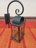 Vintage wrought iron wall lamp. Negotiable.