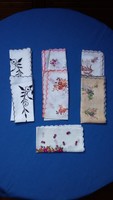 7 Old, unused girl's cotton handkerchief
