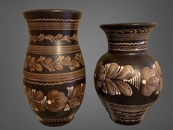 Vase from Hódmezővásárhely, large size, 28 and 25 cm. 3900/pc.