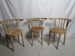 3 antique thonet armchairs (polished)