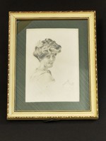 Portrait of a woman made in 1910.