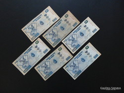 Kongó 6 darab 500 frank 2002 LOT !