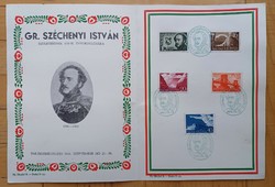 Emléklap Gr. Széchenyi István születésének 150. évfordulójára