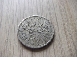 50 Heller 1921 Czechoslovakia