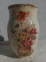 LUNÉVILLE márkájú FRANCIA HISTORIZÁLÓ fajansz lámpatest / váza, XIX. szd.
